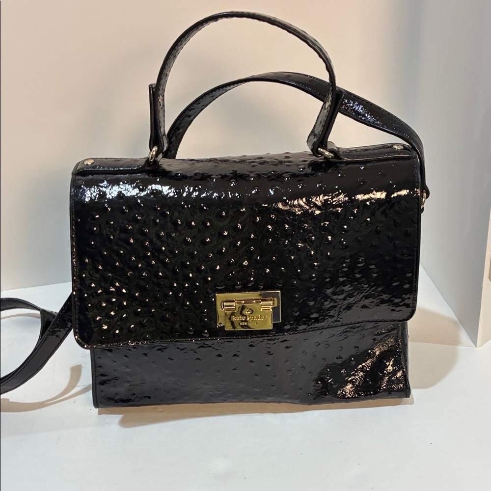 Kate Spade Shiny Black Satchel